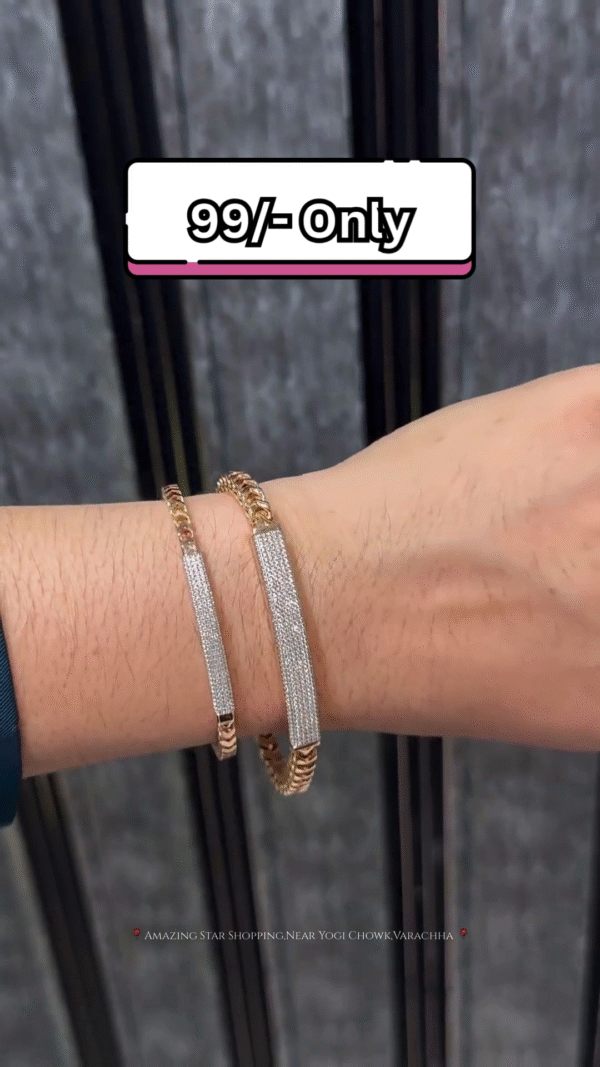 Unisex Dual-Tone Metal Bracelets - Image 5